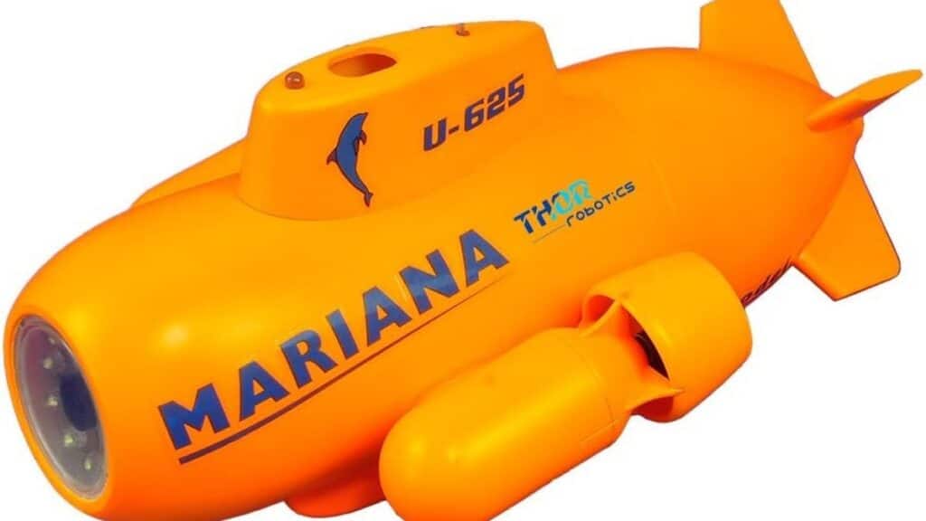 Drone sous-marin jaune