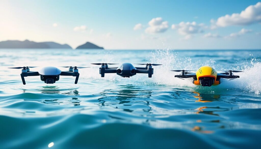 découvrez le comparatif complet des drones marins radiocommandés : analyse détaillée de la portée, de l'autonomie et de la vitesse pour choisir le modèle adapté à vos besoins.