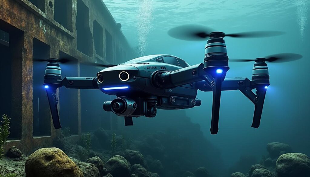 découvrez le test du drone sous-marin deep trekker dtg3, conçu pour des inspections rapides et précises en milieu aquatique.