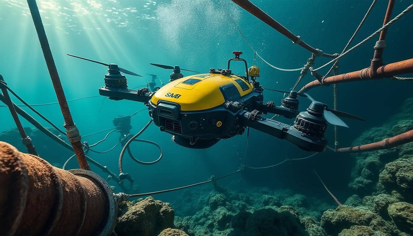 découvrez le test du saab seaeye tiger, un drone sous-marin innovant conçu pour les travaux en milieu difficile. performances, maniabilité et technologie avancée au service des environnements sous-marins exigeants.