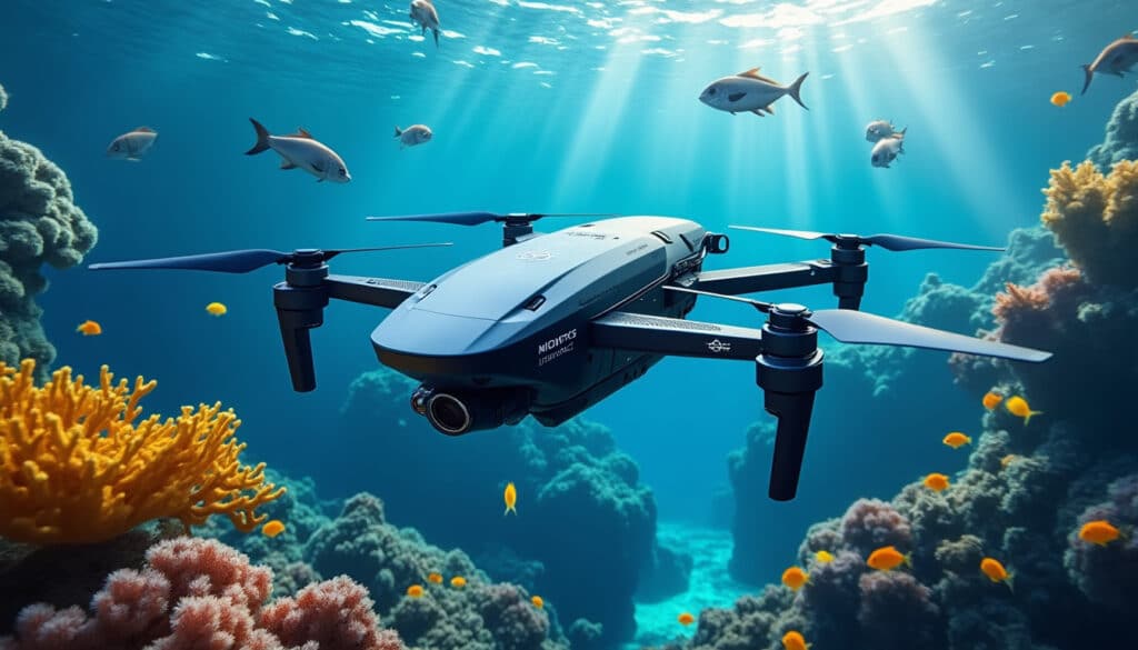 découvrez le drone sous-marin navatics mito, alliant performances avancées, qualité vidéo exceptionnelle et contrôle intuitif pour explorer les profondeurs marines en toute facilité.