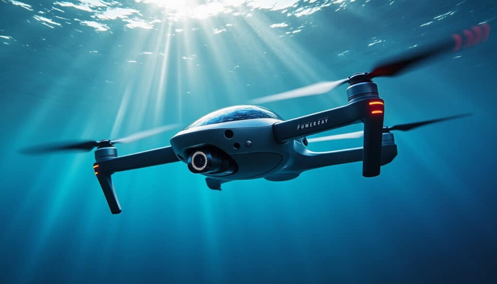 découvrez le drone sous-marin powerray avec sa caméra 4k, ses fonctionnalités avancées et son système de retour vidéo pour une exploration immersive et innovante.